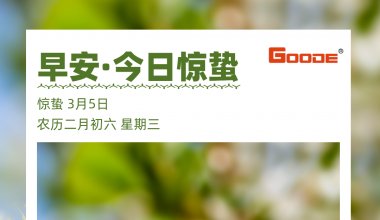 ┠青島固德┨春風(fēng)如沐驚蟄至，春雷炸響萬(wàn)物生